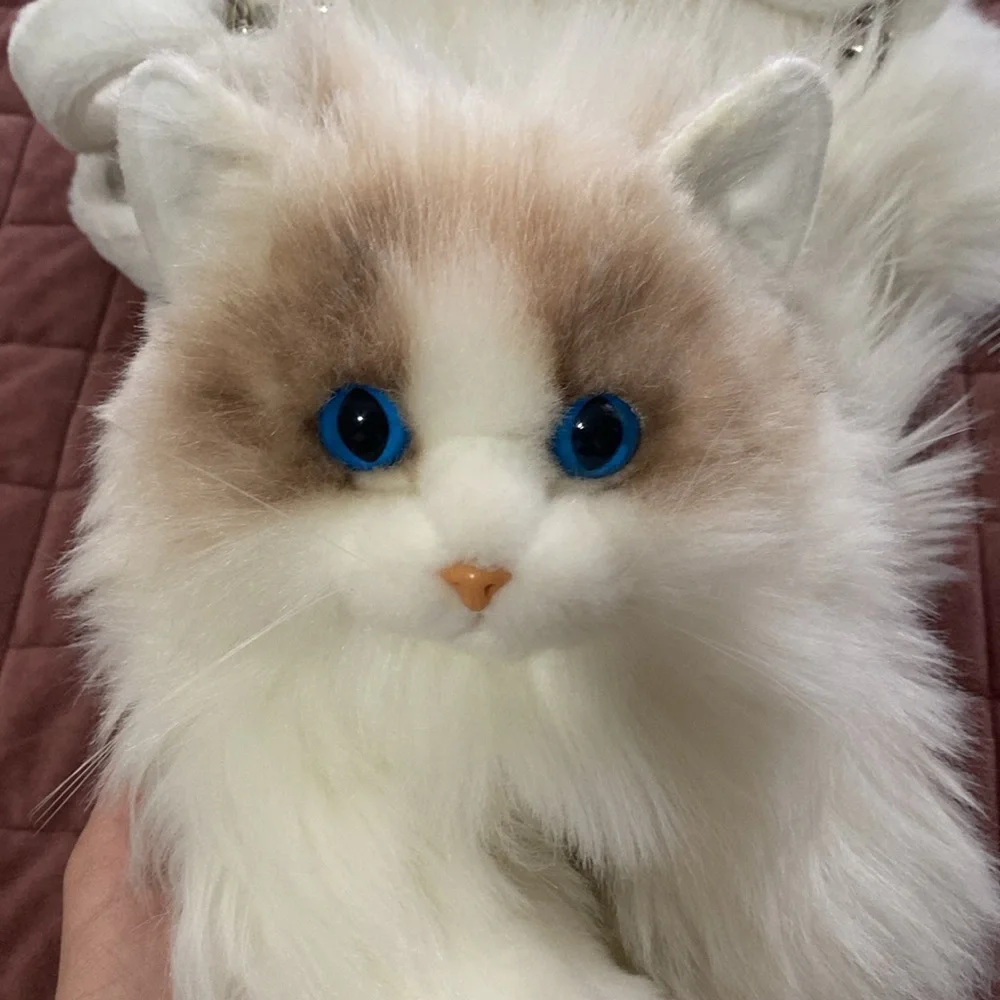 Chonger white cat emotional stuffed animal